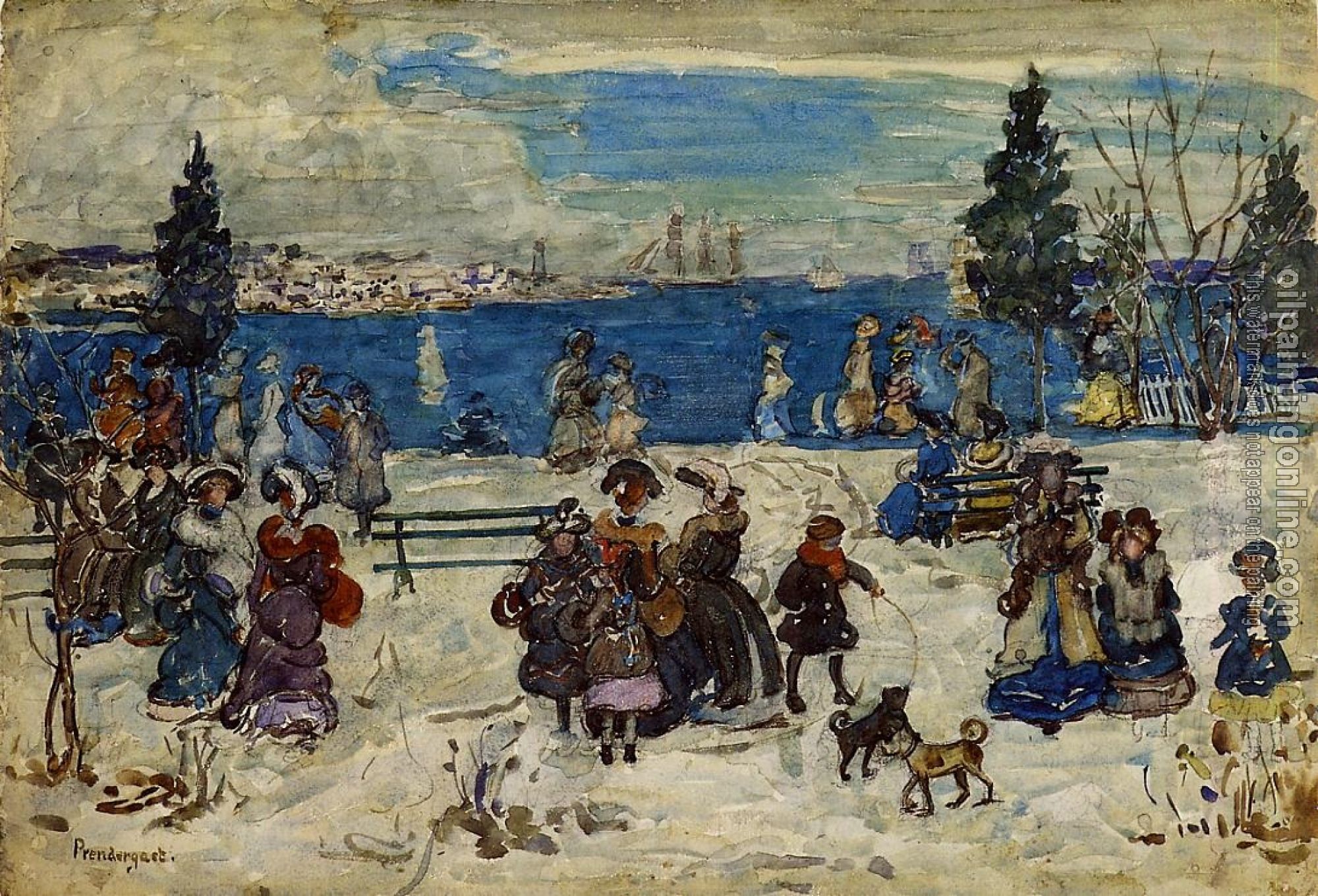 Prendergast, Maurice Brazil - April Snow, Salem